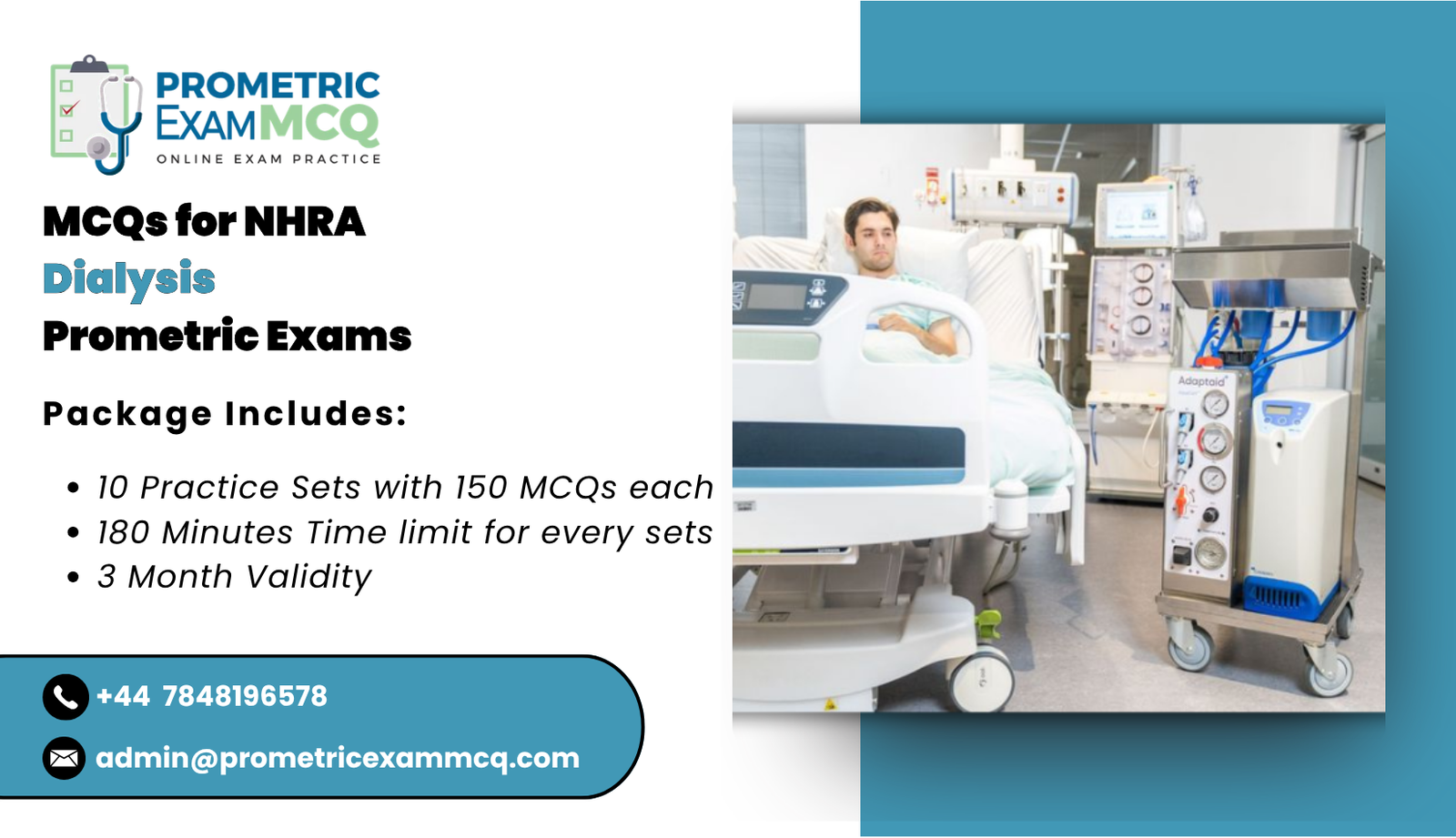 MCQs for NHRA Dialysis Prometric Exams