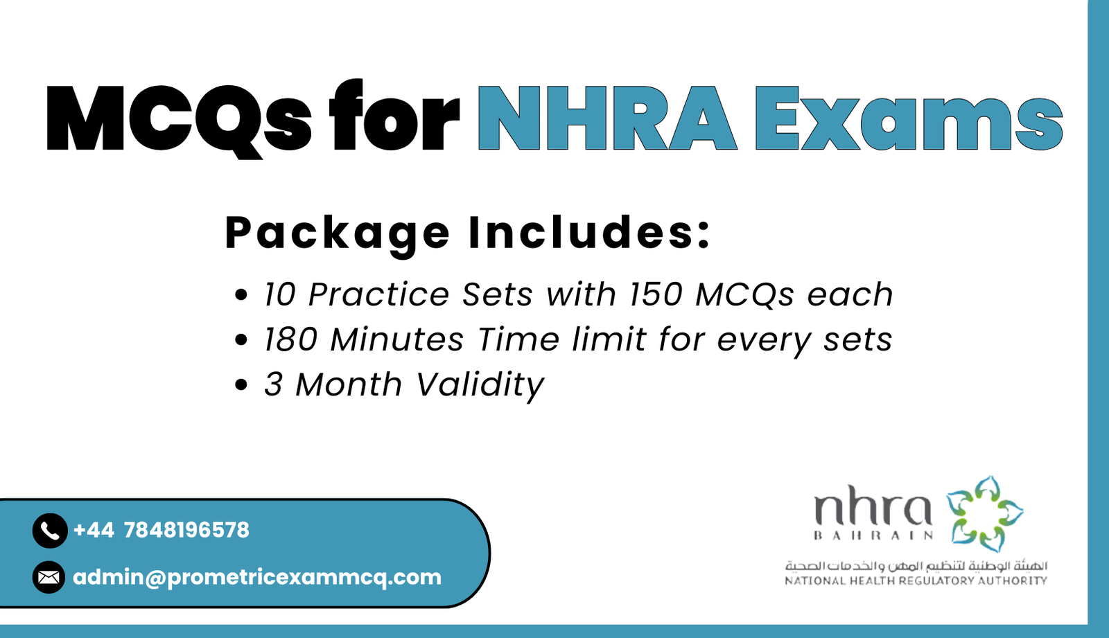 MCQs for NHRA Exams