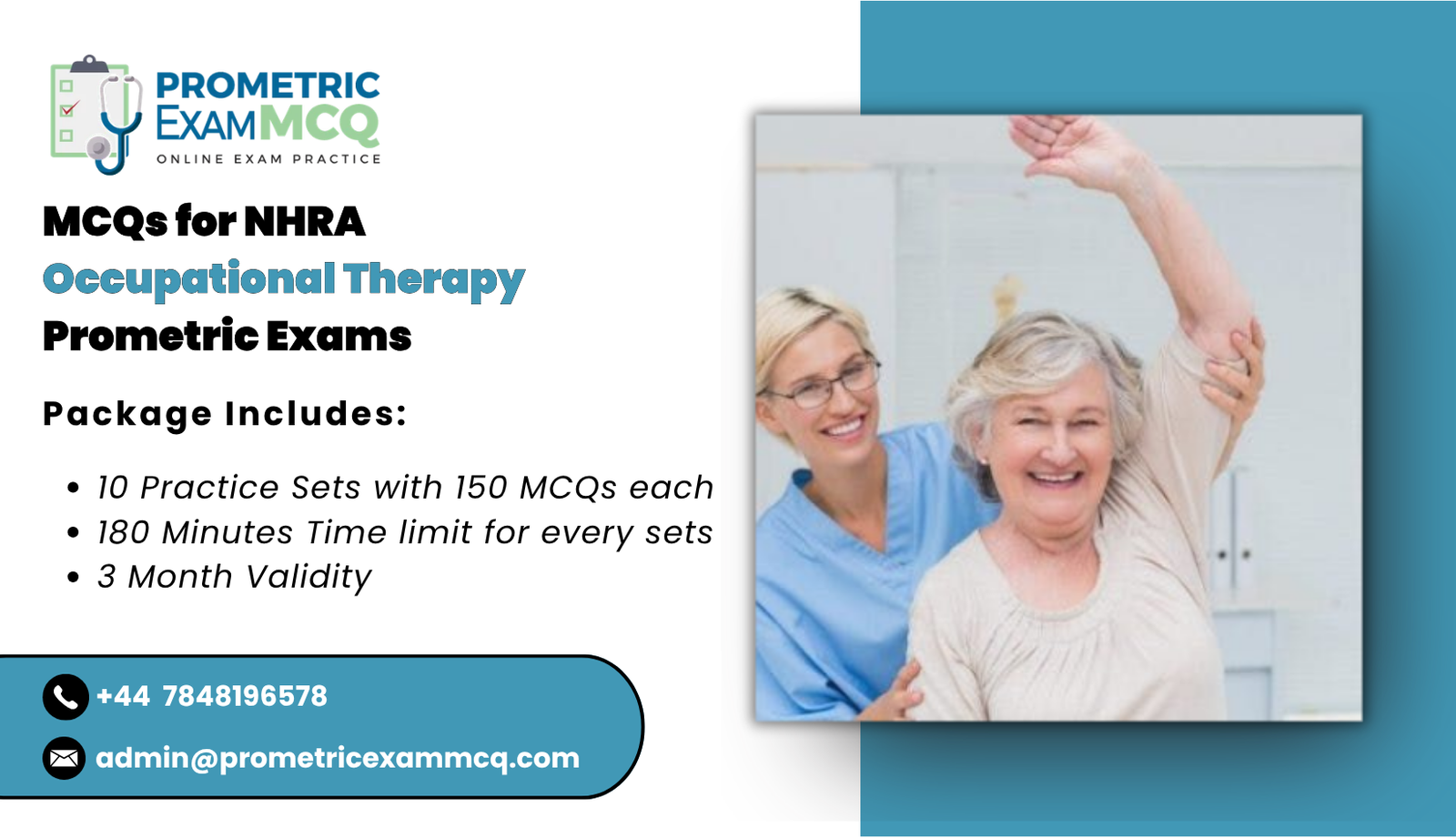 MCQs for NHRA Occupational Therapy Prometric Exams