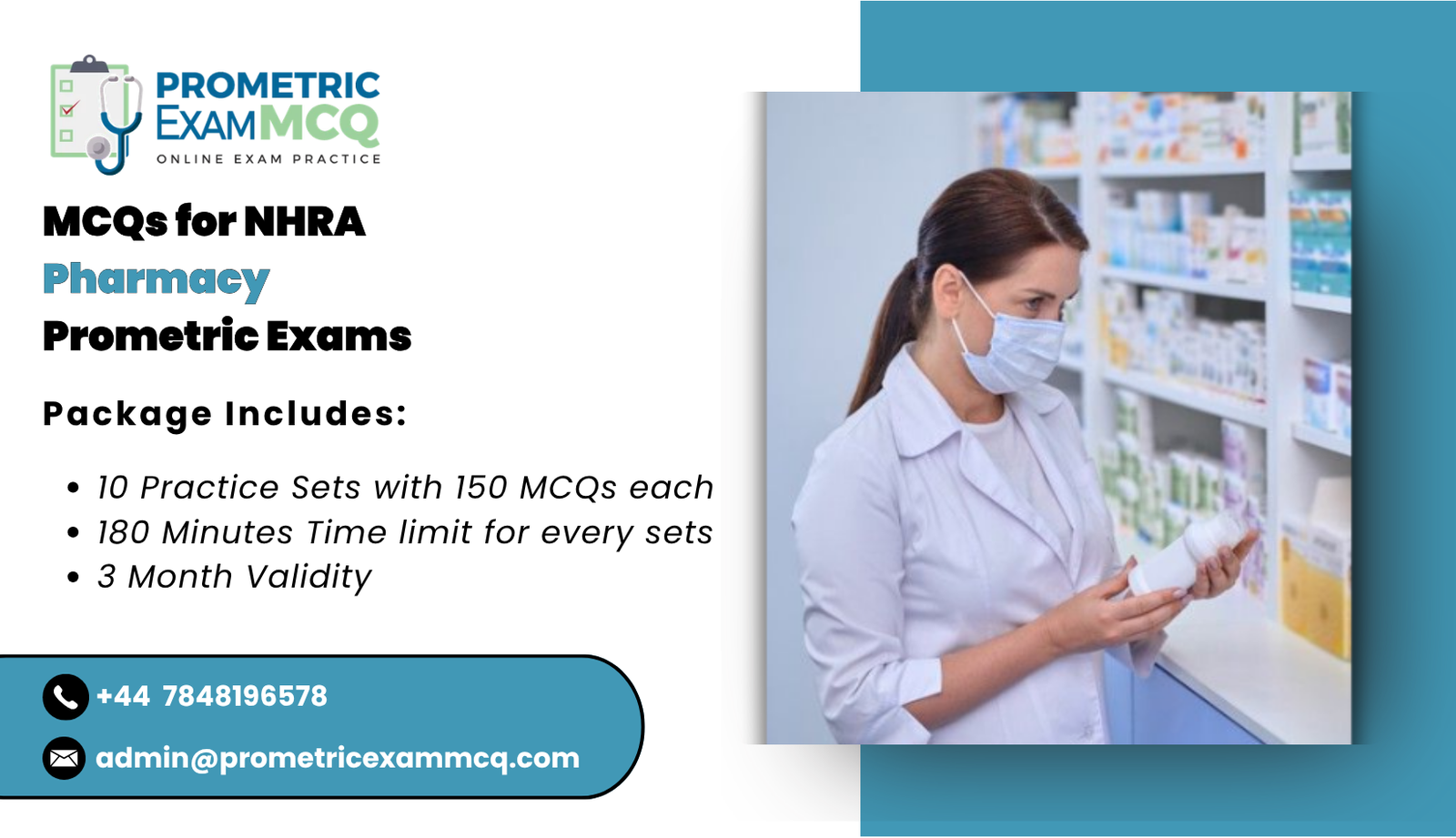 MCQs for NHRA Pharmacy Prometric Exams