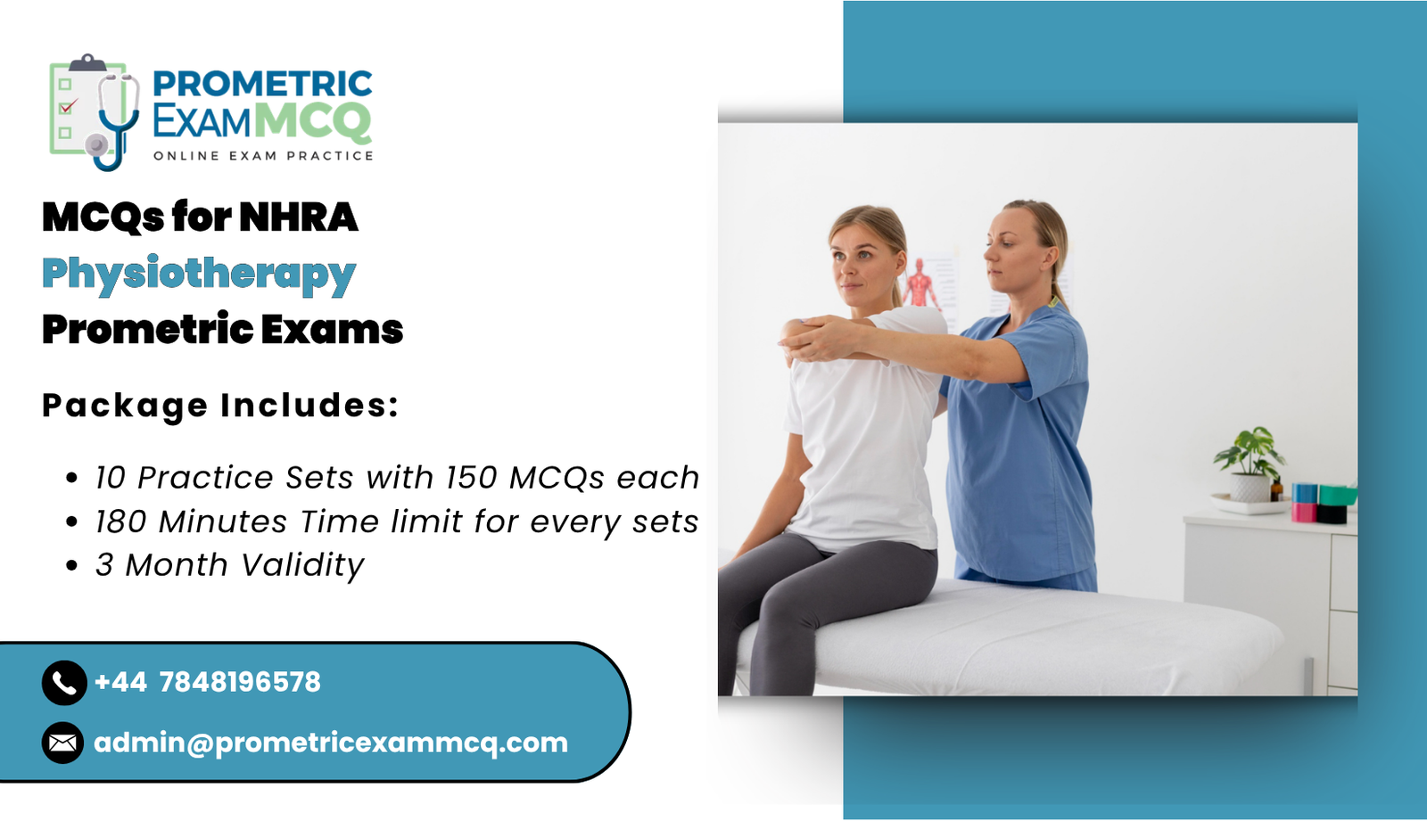 MCQs for NHRA Physiotherapy Prometric Exams