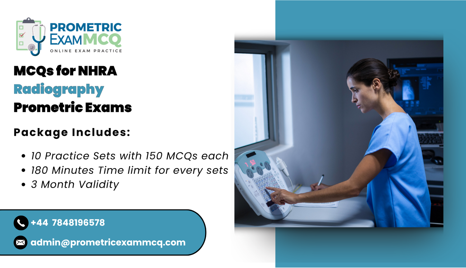 MCQs for NHRA Radiography Prometric Exams