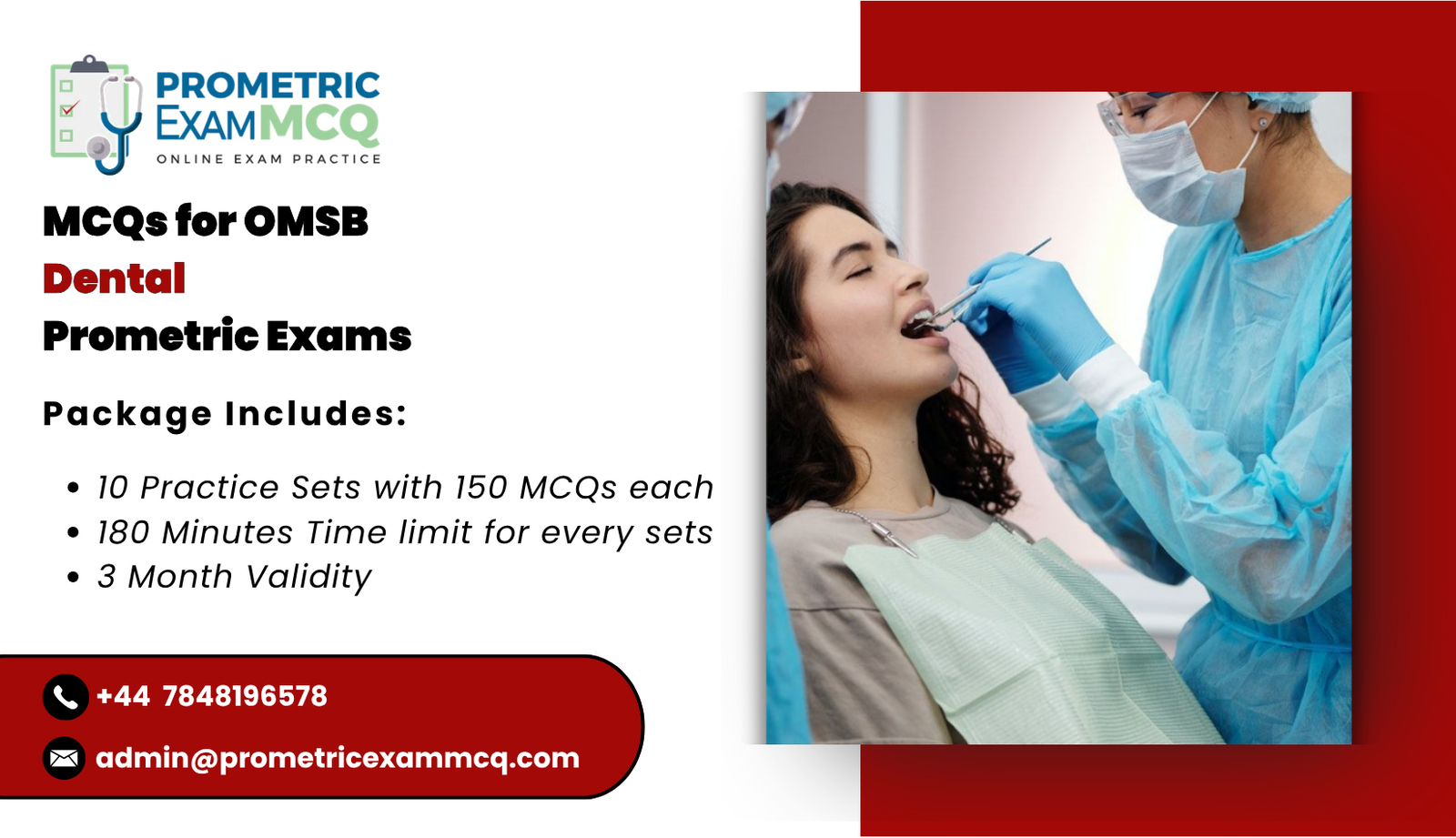 MCQs for OMSB Dental Prometric Exams