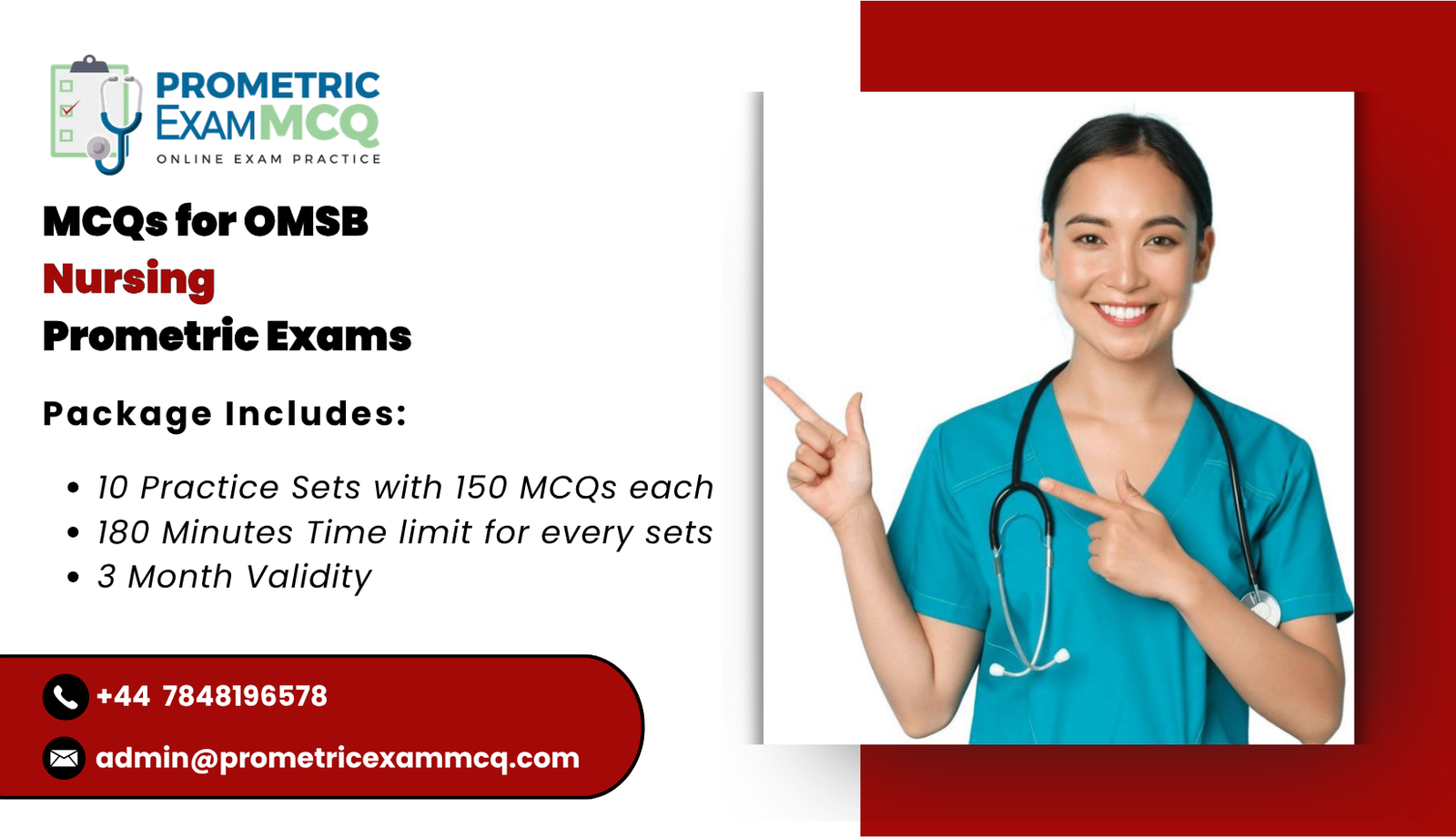 MCQs for OMSB Nursing Prometric Exams