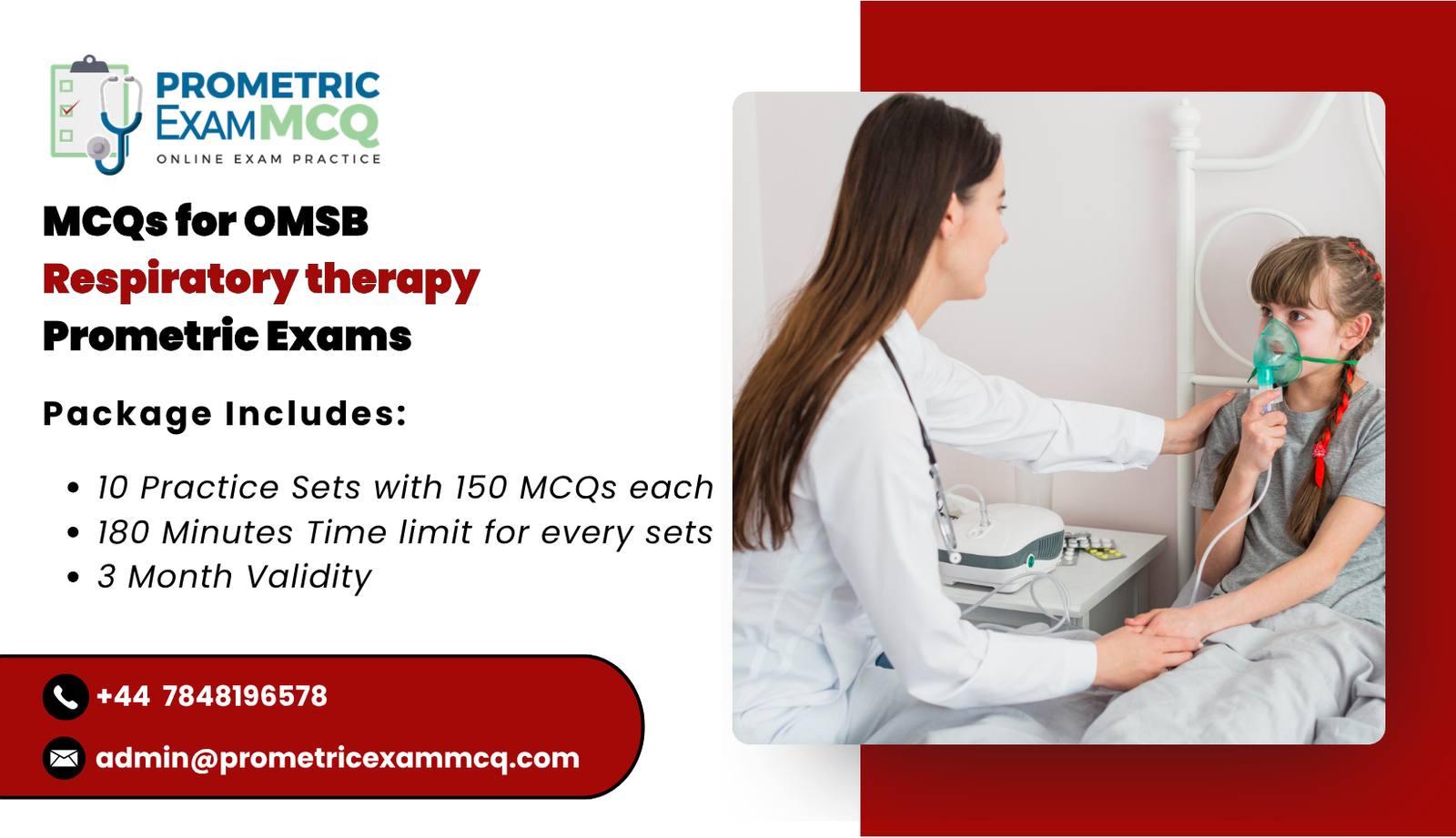 MCQs for OMSB Respiratory therapy Prometric Exams