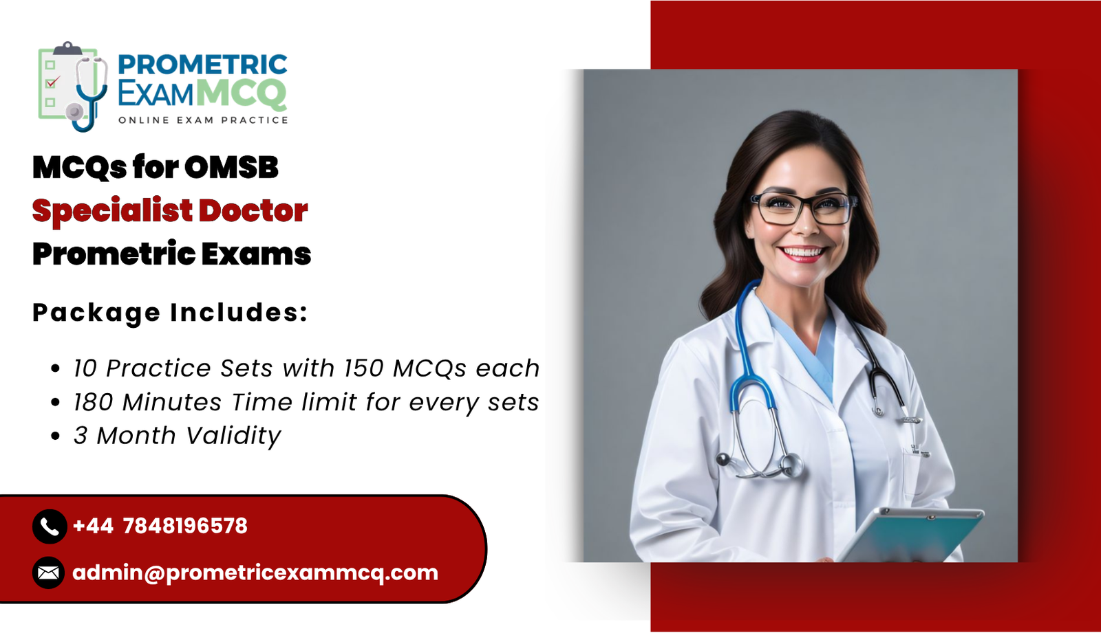 MCQs for OMSB Specialist Doctor Prometric Exams