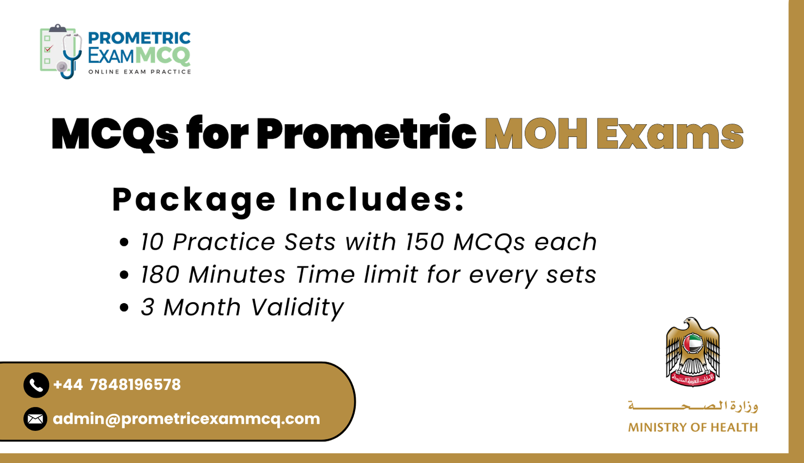 MCQs for Prometric MOH Exams