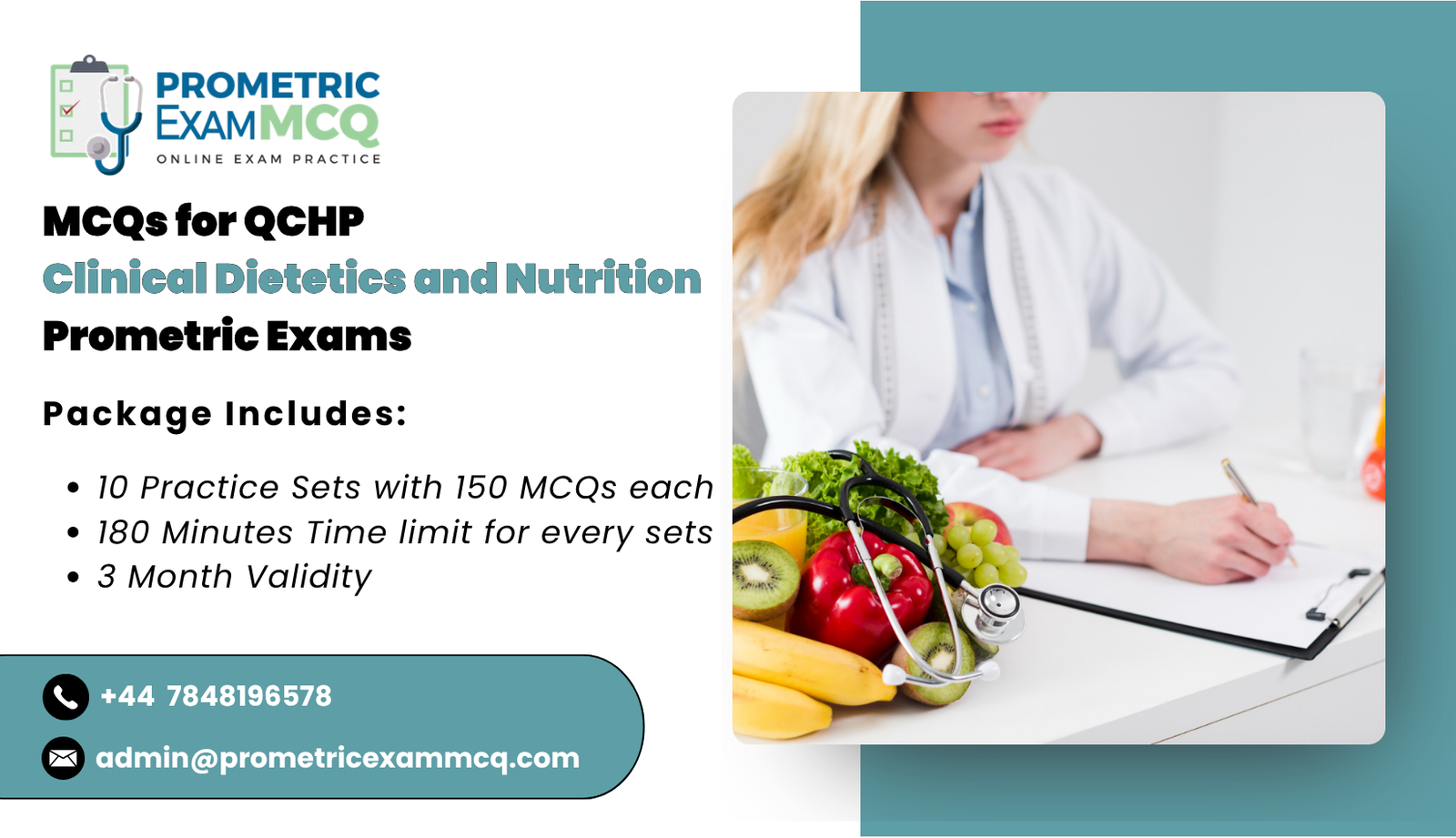 MCQs for QCHP Clinical Dietetics and Nutrition Prometric Exams