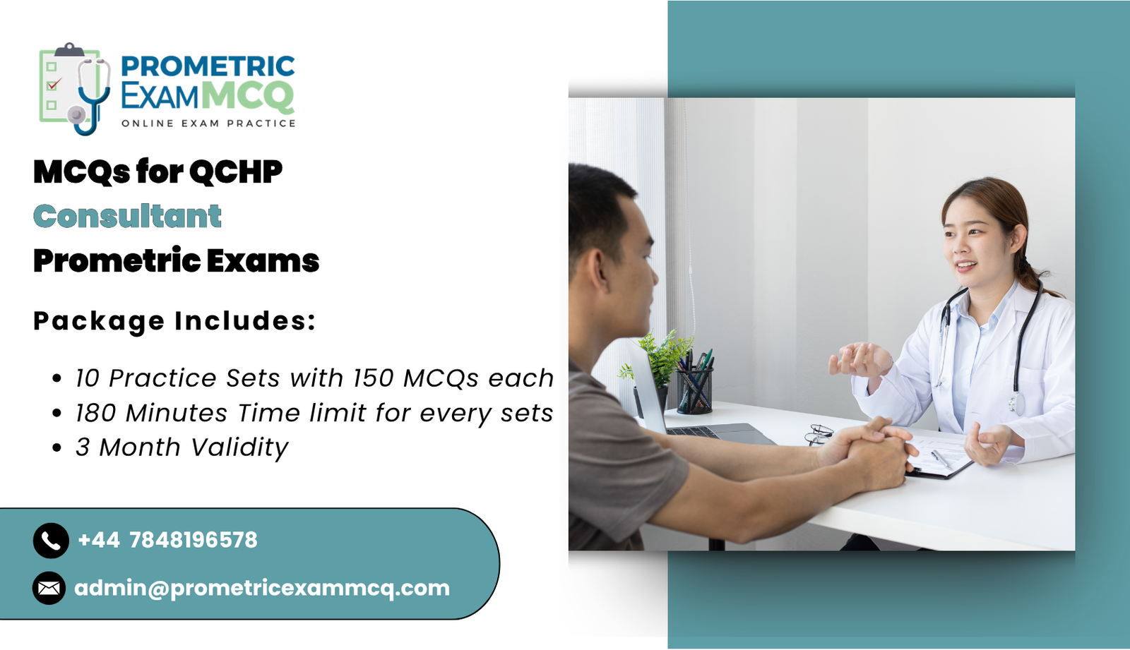 MCQs for QCHP Consultant Prometric Exams