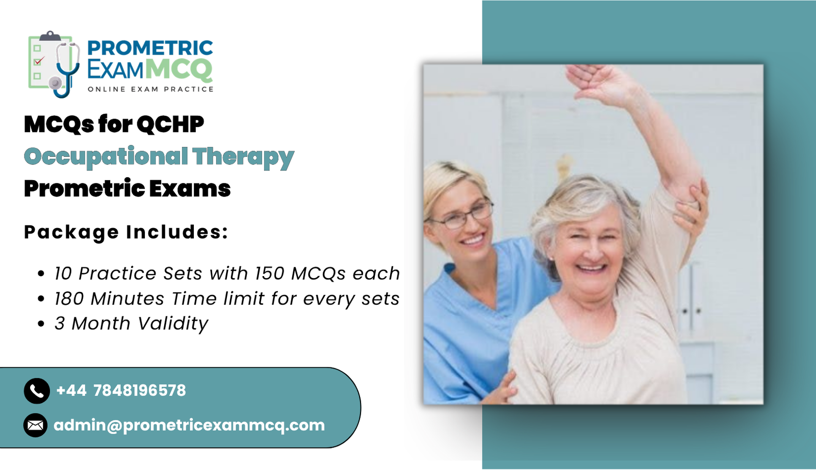 MCQs for QCHP Occupational Therapy Prometric Exams