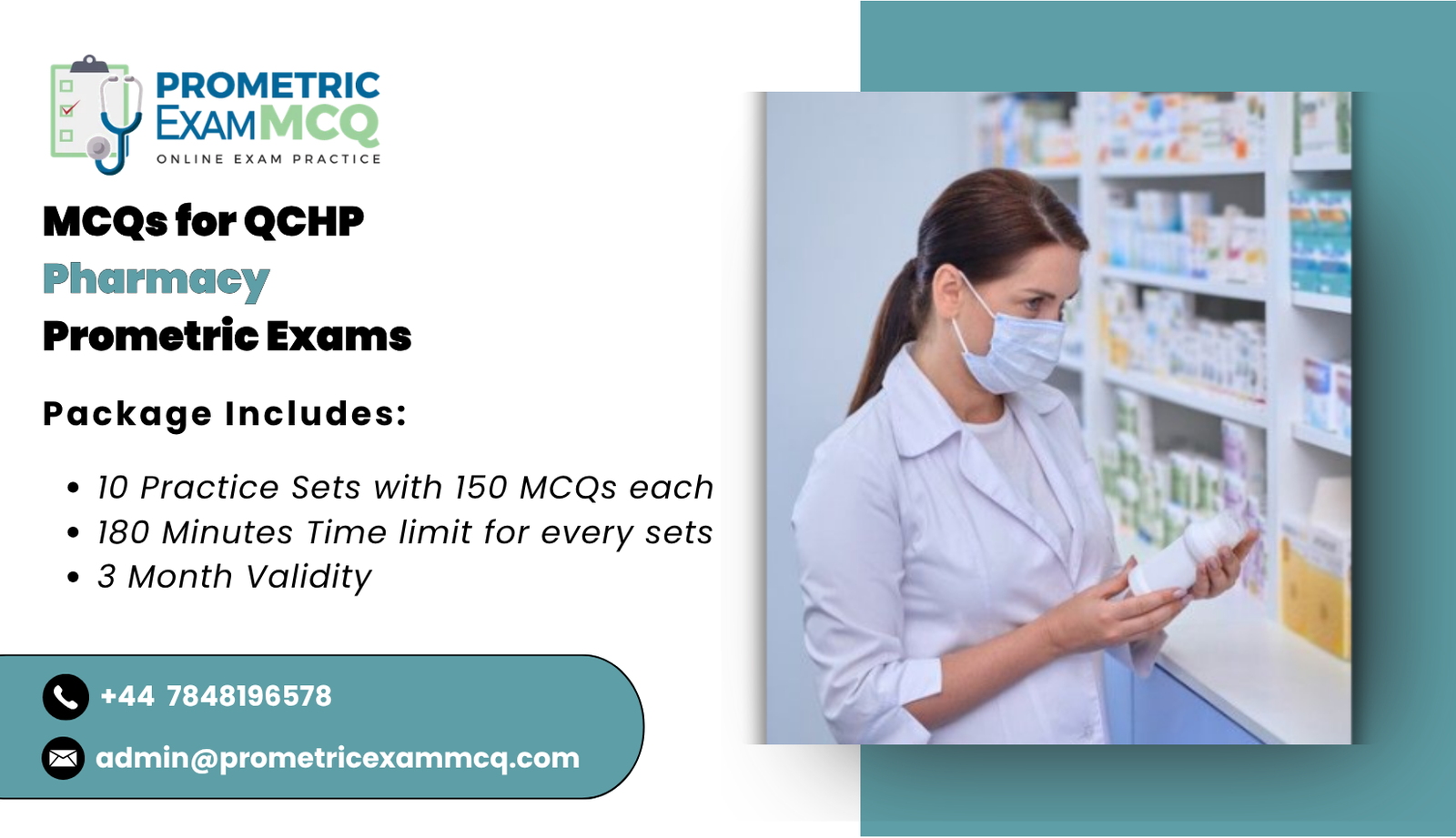 MCQs for QCHP Pharmacy Prometric Exams