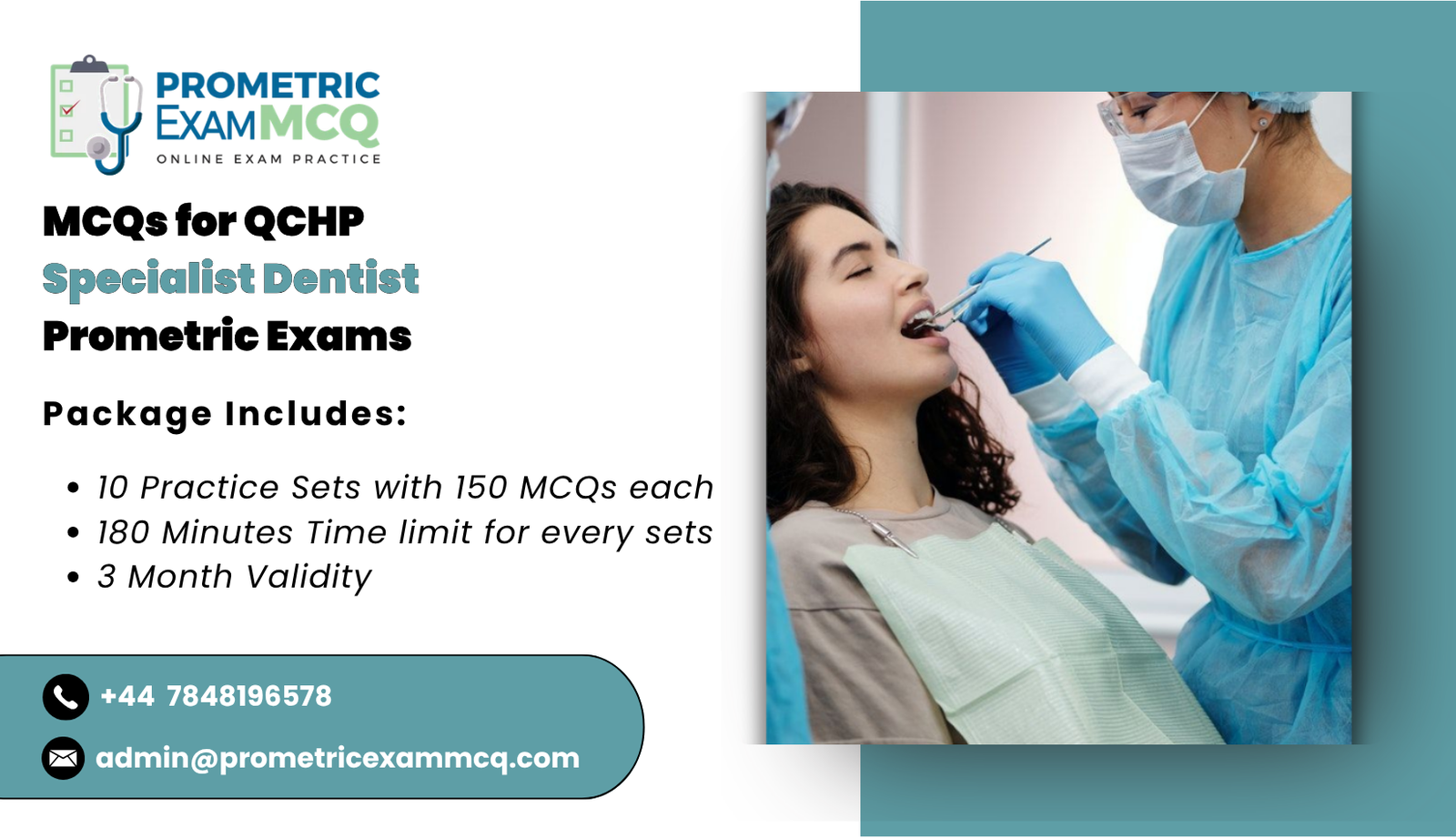 MCQs for QCHP Specialist Dentist Prometric Exams