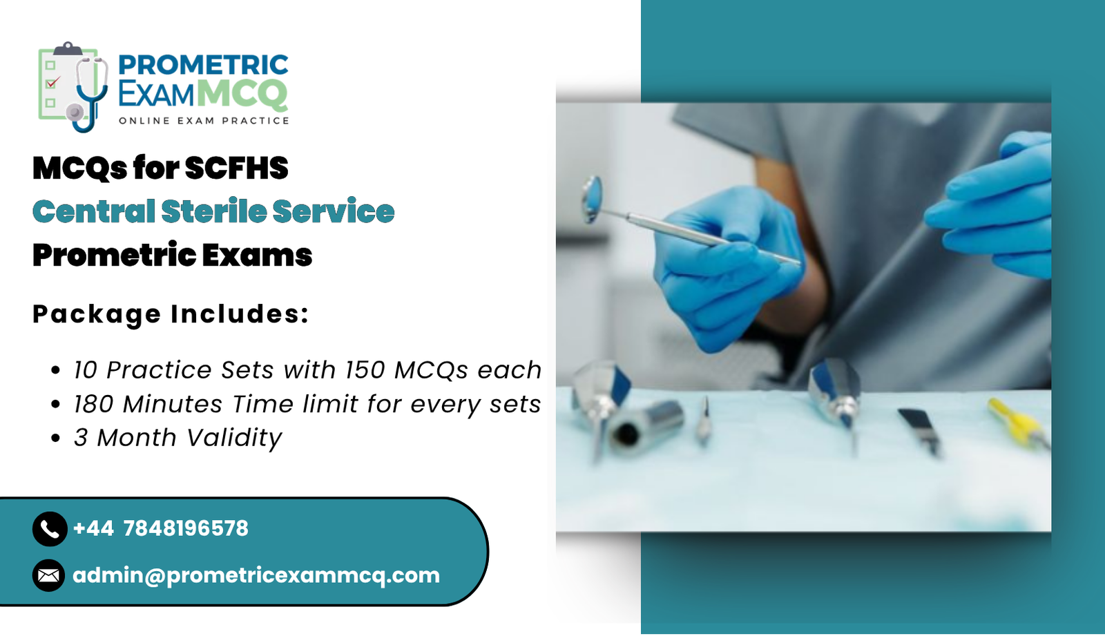 MCQs for SCFHS Central Sterile Service Prometric Exams