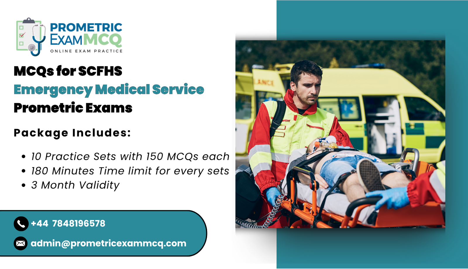 MCQs for SCFHS Emergency Medical Service Prometric Exams