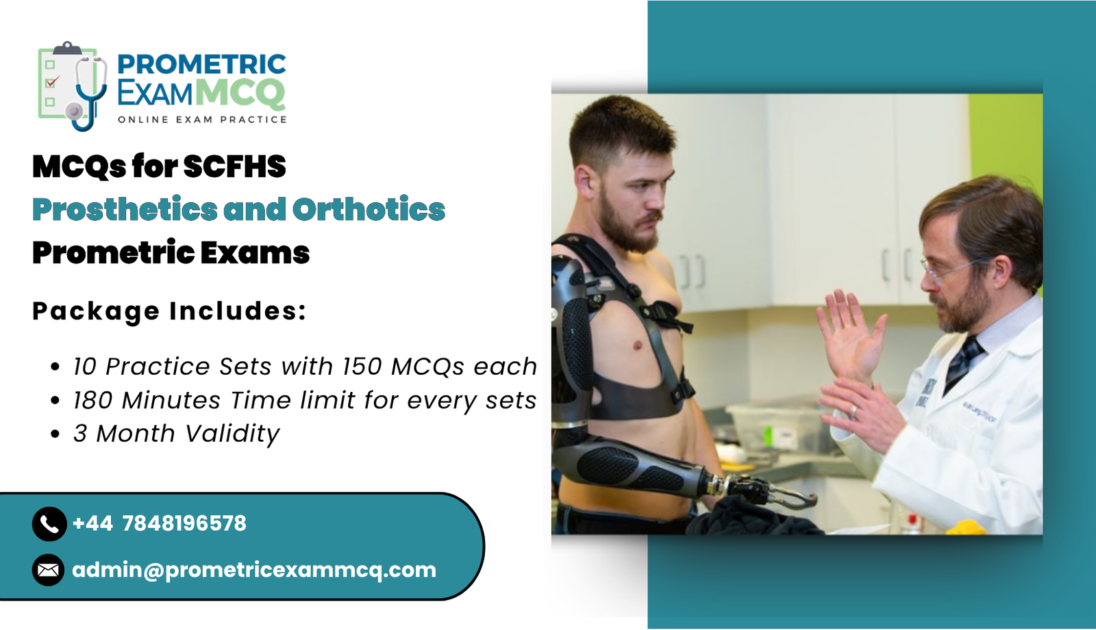 MCQs for SCFHS Prosthetics and Orthotics Prometric Exams