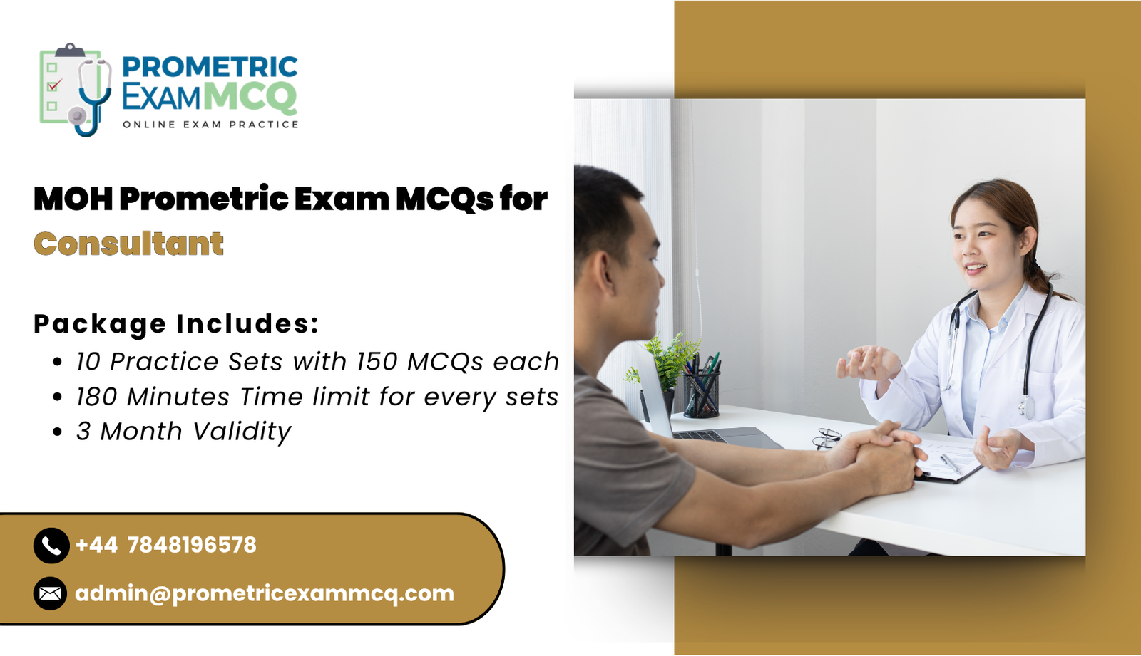 MOH Prometric Exam MCQs for Consultant