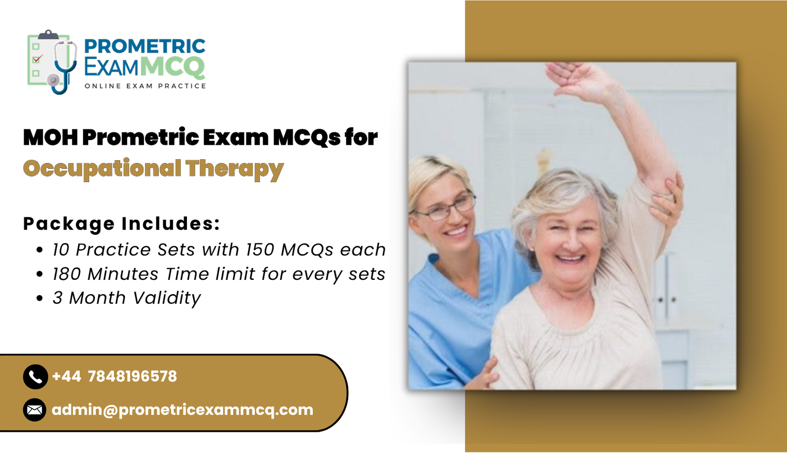 MOH Prometric Exam MCQs for Occupational Therapy