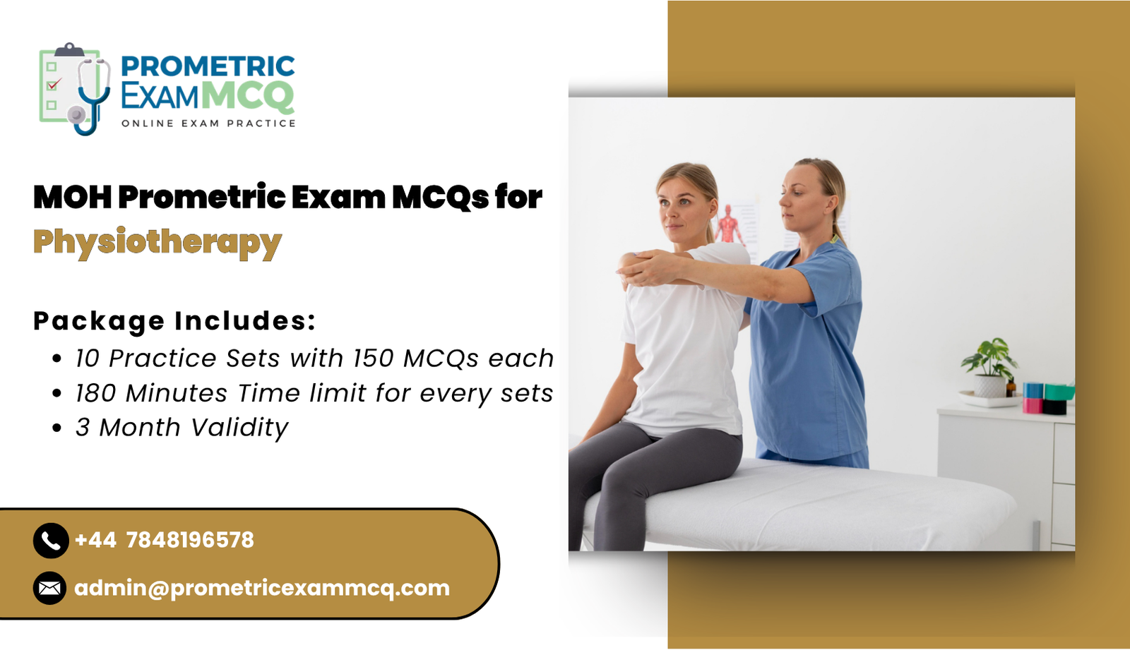 MOH Prometric Exam MCQs for Physiotherapy