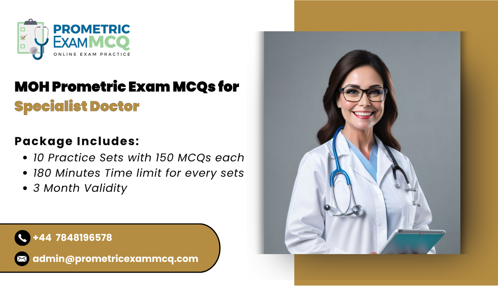 MOH Prometric Exam MCQs for Specialist Doctor