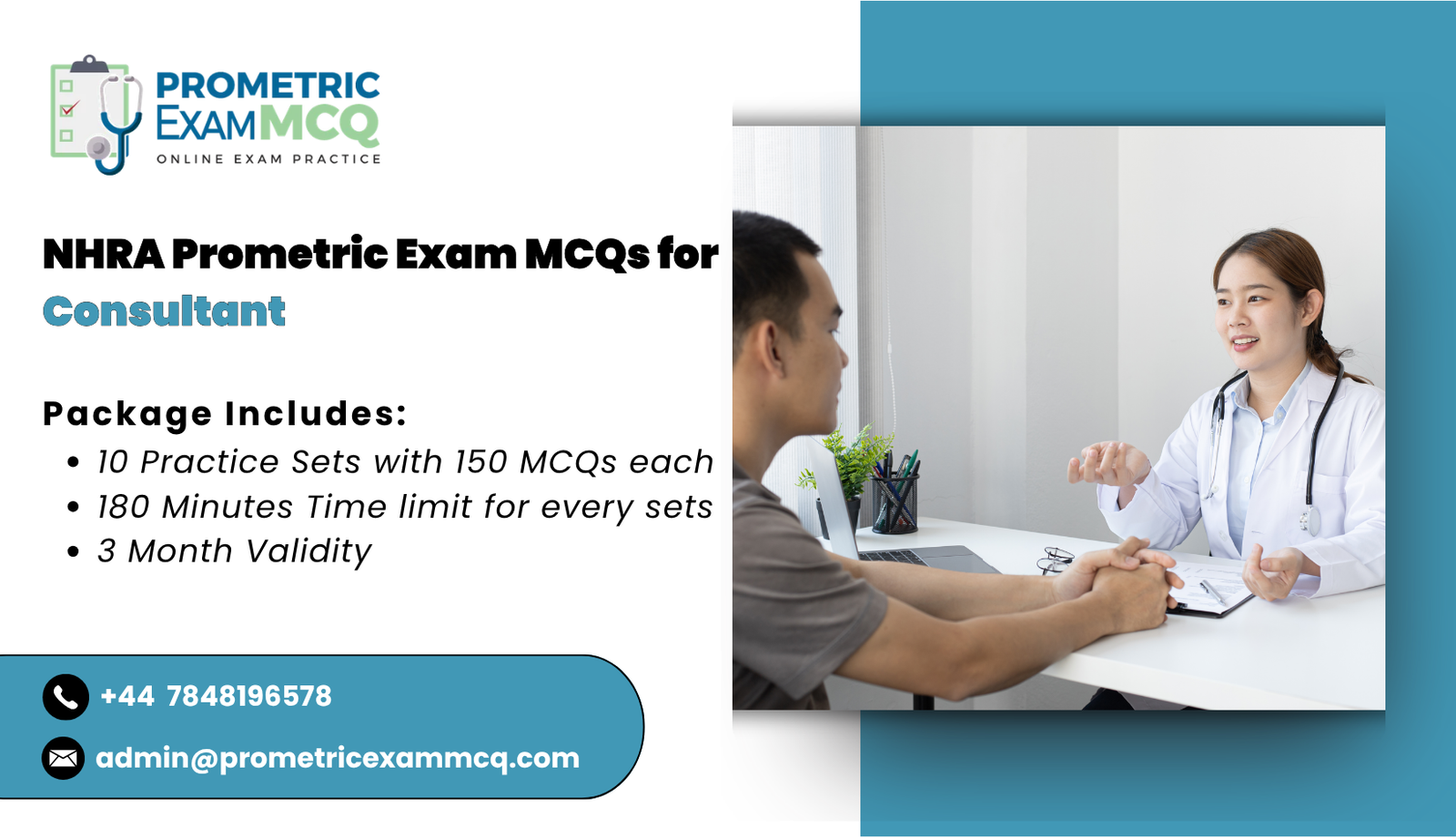 NHRA Prometric Exam MCQs for Consultant