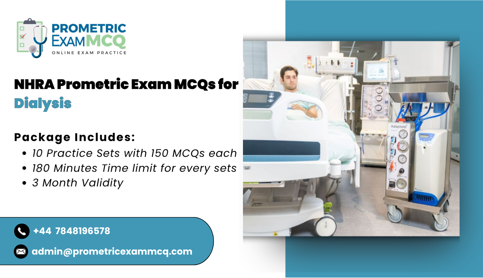 NHRA Prometric Exam MCQs for Dialysis