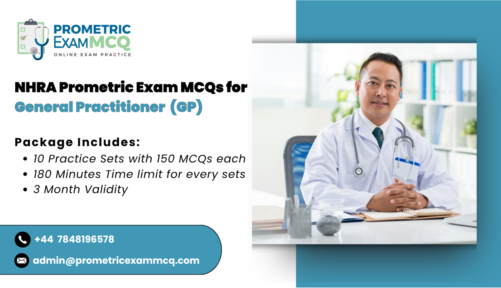 NHRA Prometric Exam MCQs for General Practitioner (GP)