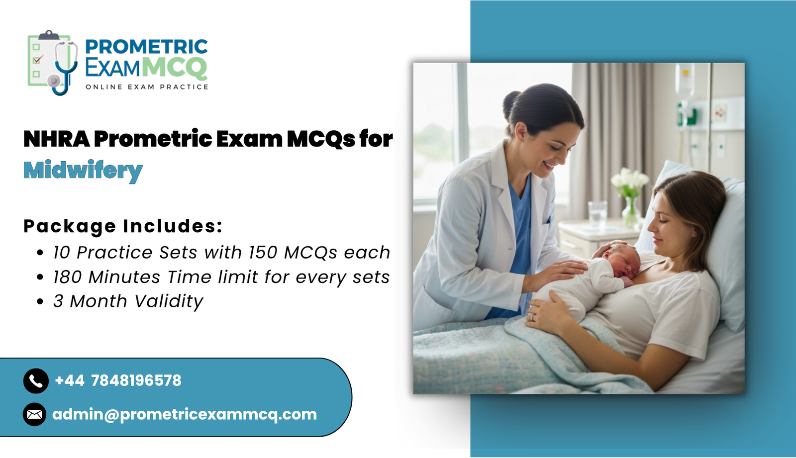NHRA Prometric Exam MCQs for Midwifery