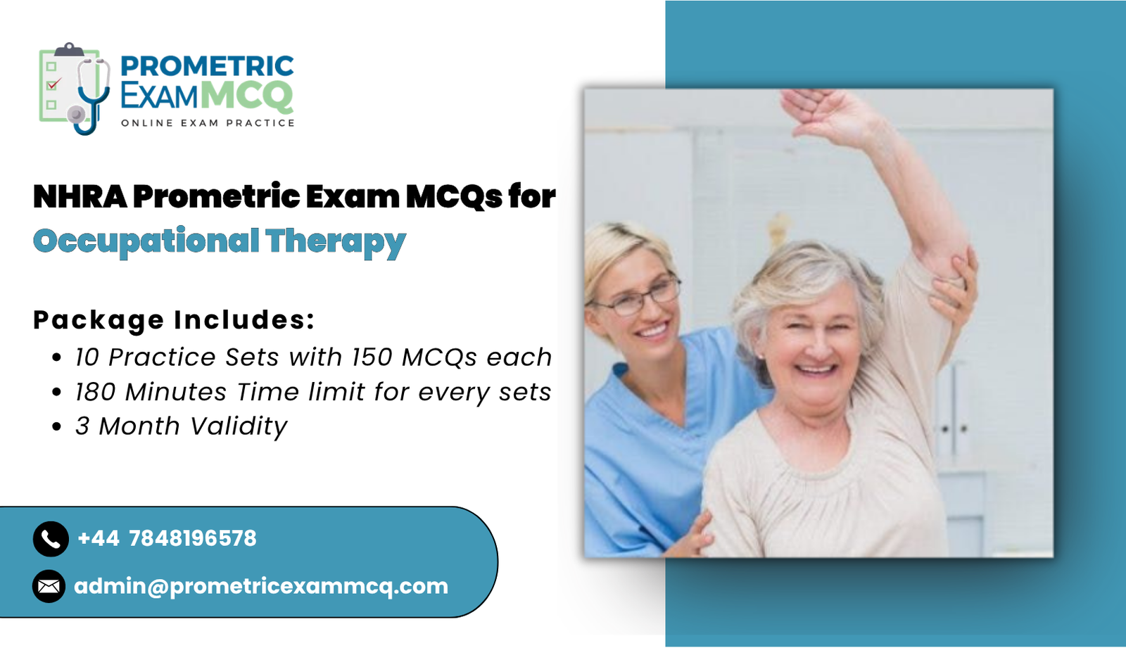 NHRA Prometric Exam MCQs for Occupational Therapy