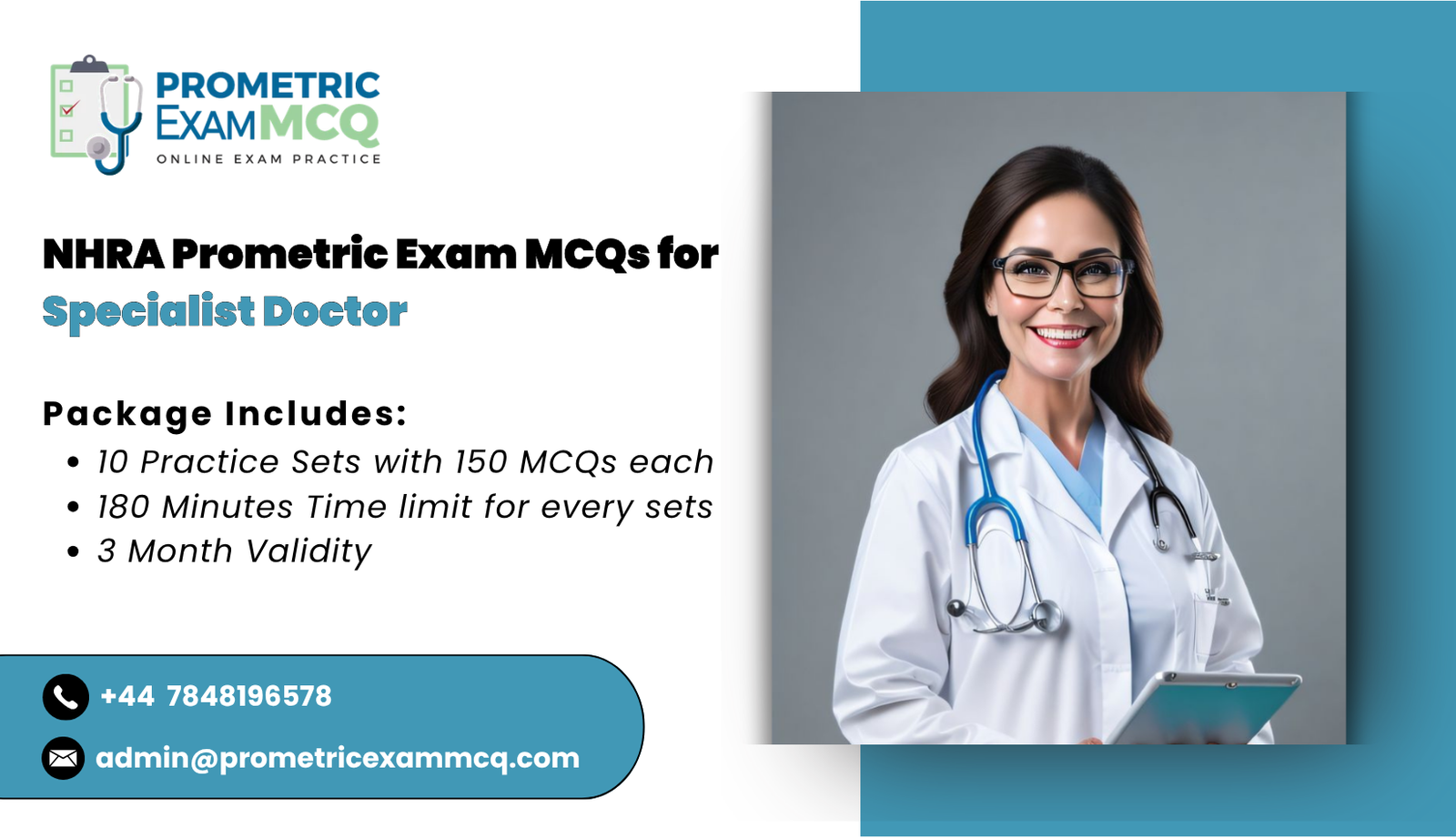 NHRA Prometric Exam MCQs for Specialist Doctor