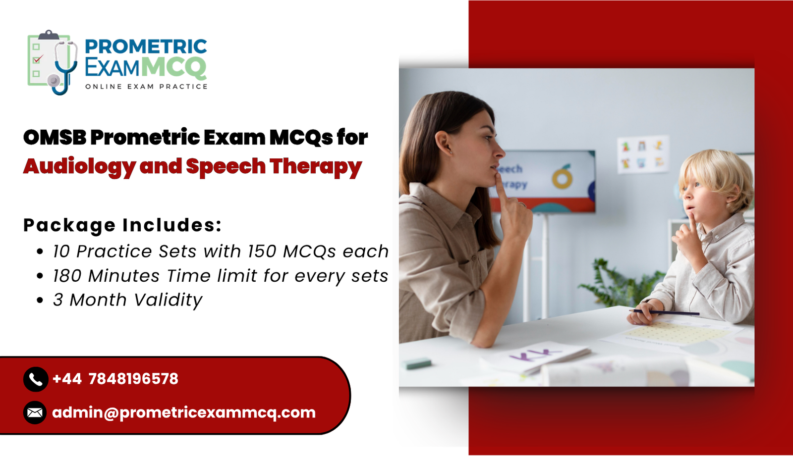 OMSB Prometric Exam MCQs for Audiology and Speech Therapy