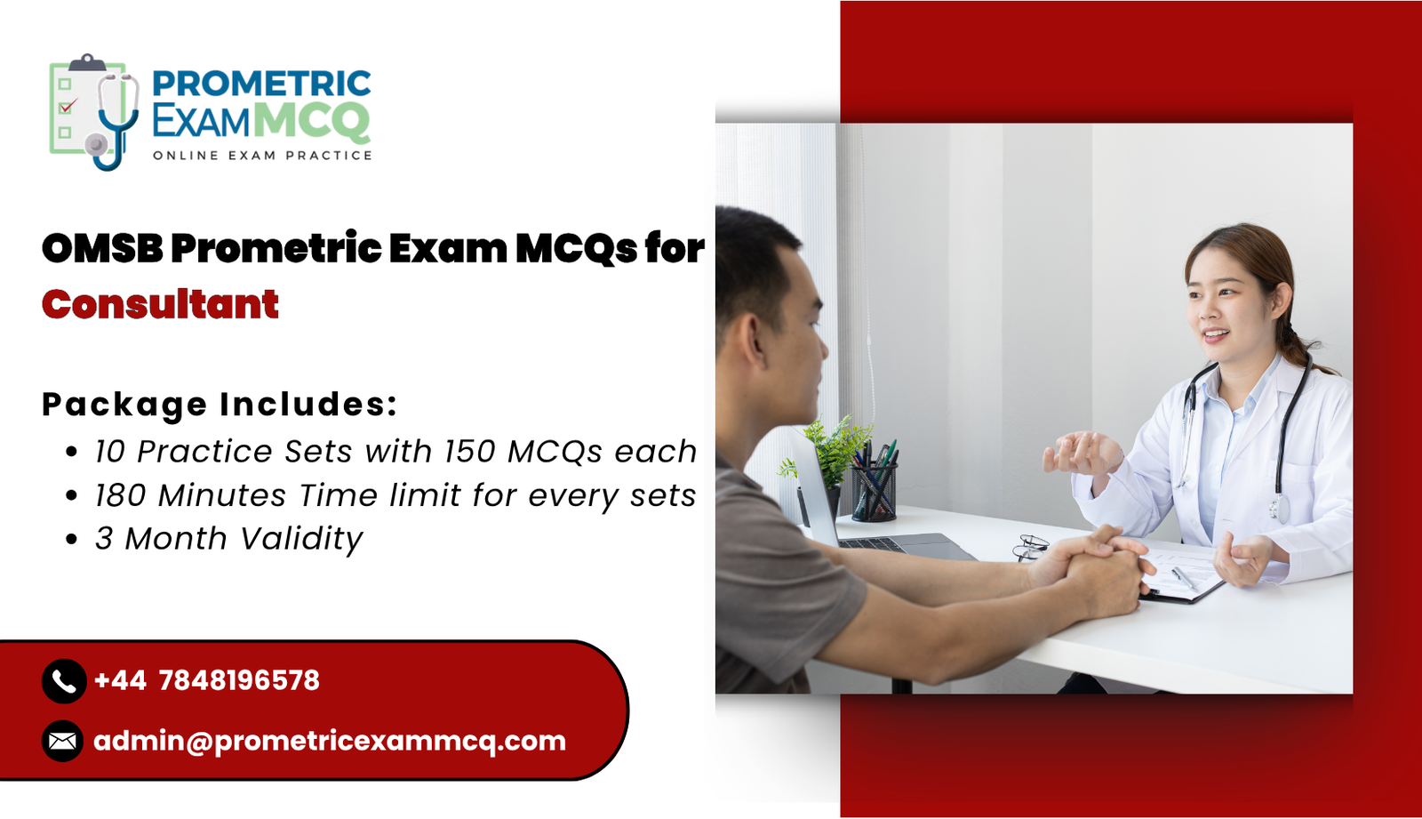 OMSB Prometric Exam MCQs for Consultant