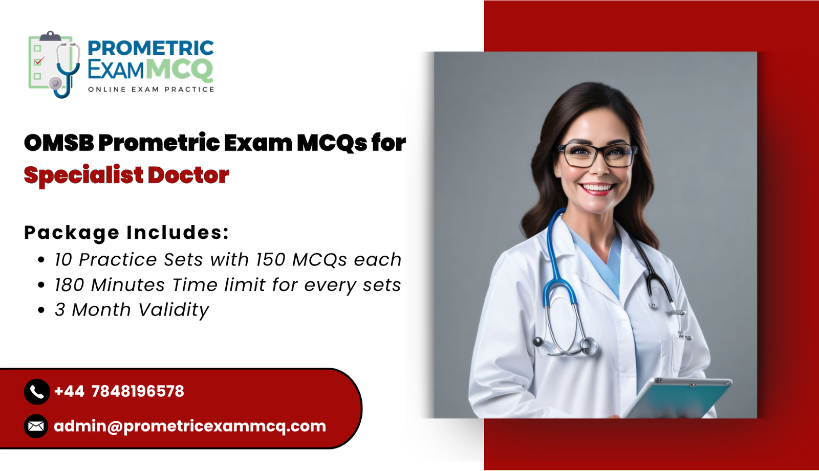 OMSB Prometric Exam MCQs for Specialist Doctor