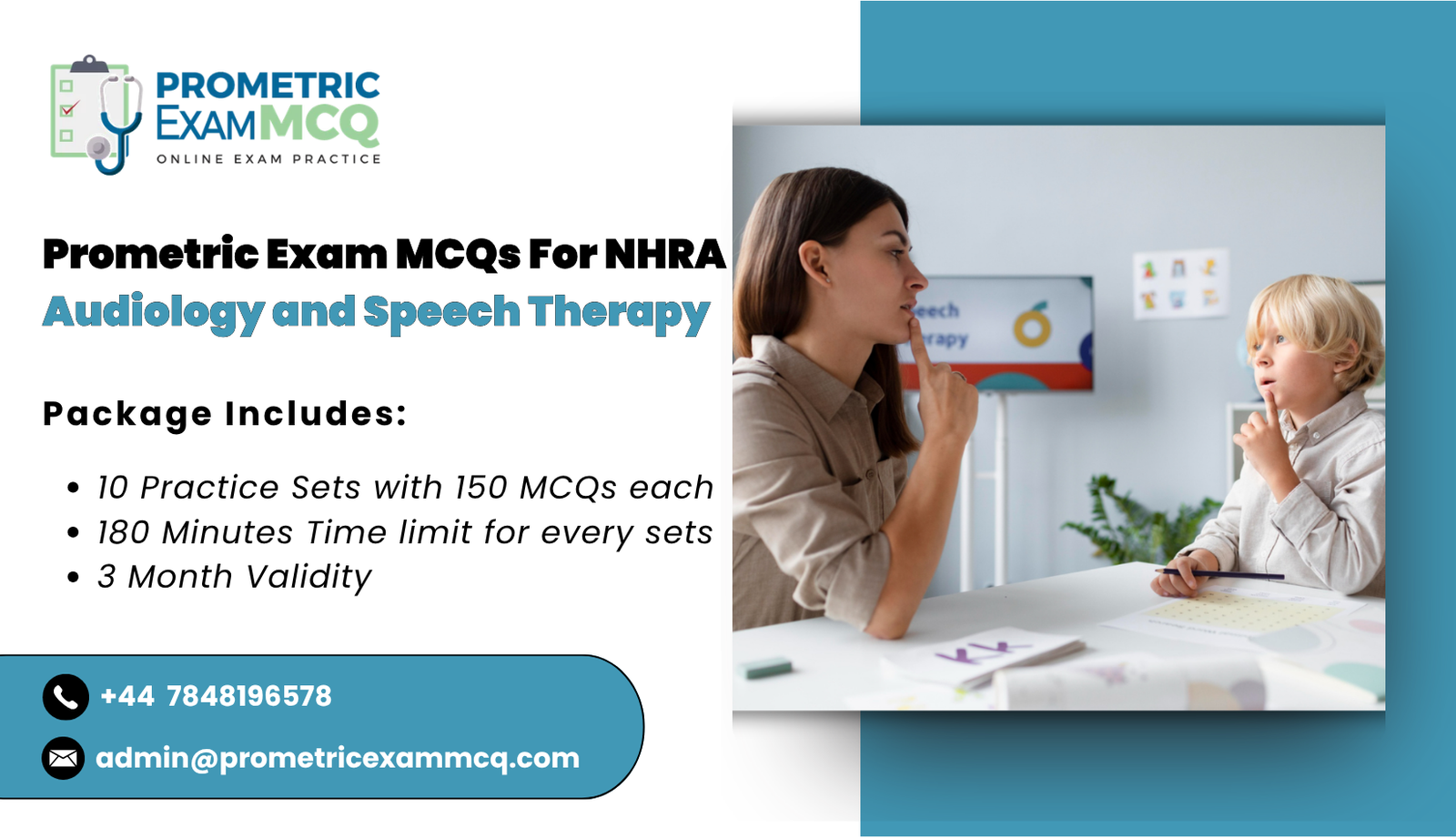 Prometric Exam MCQs For NHRA Audiology and Speech Therapy