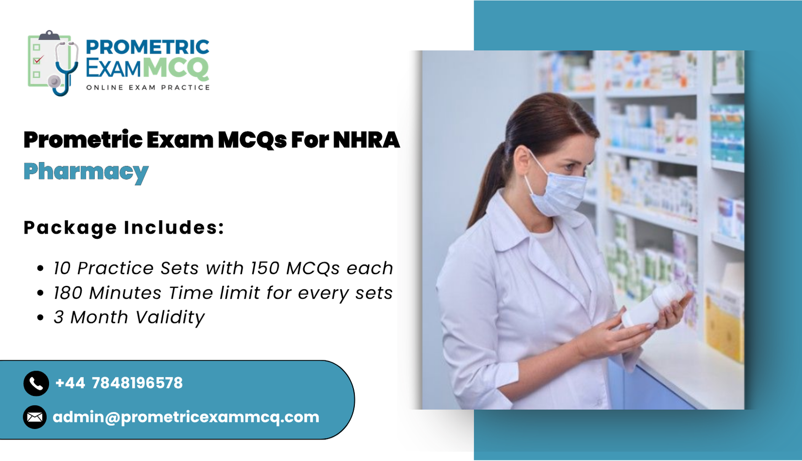 Prometric Exam MCQs For NHRA Pharmacy