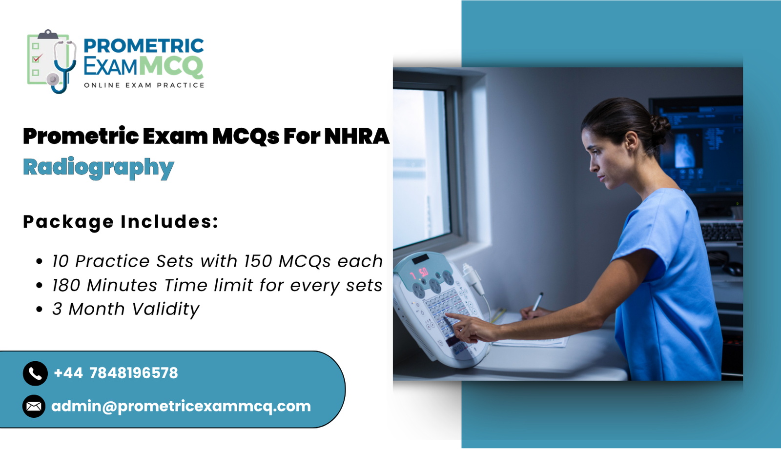 Prometric Exam MCQs For NHRA Radiography