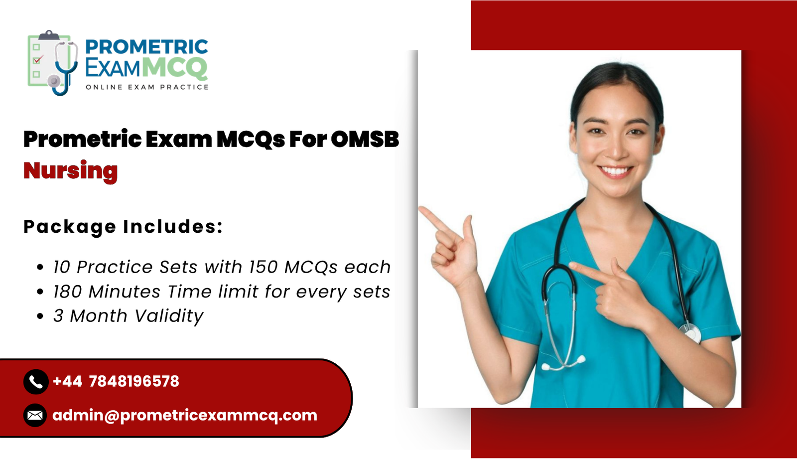 Prometric Exam MCQs For OMSB Nursing