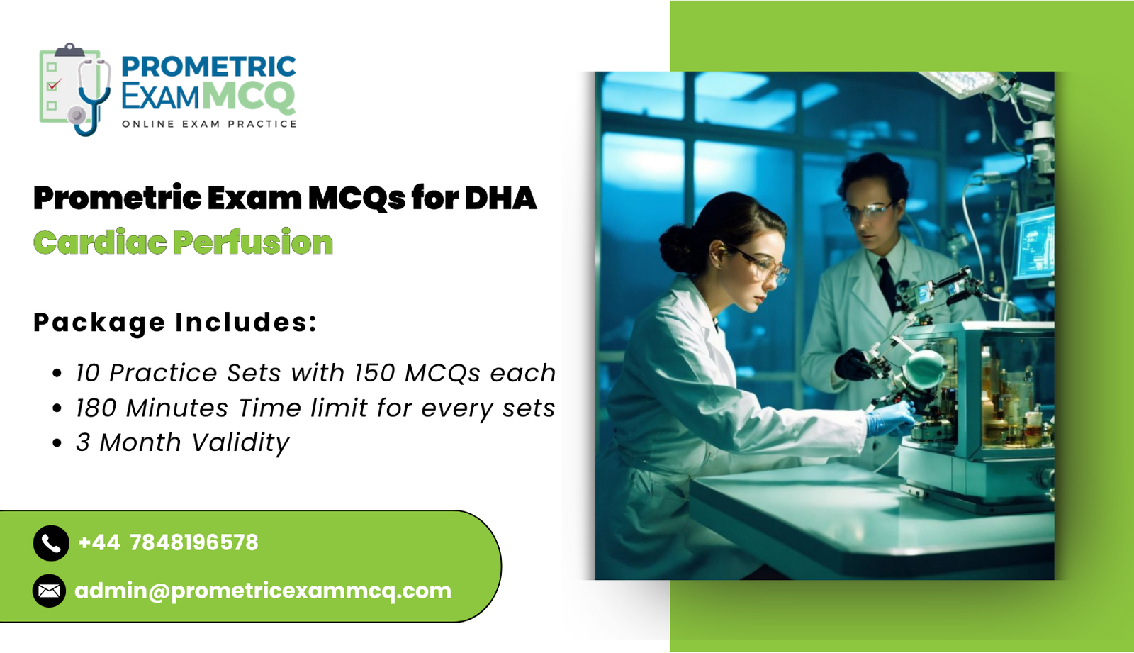 Prometric Exam MCQs for DHA Cardiac Perfusion