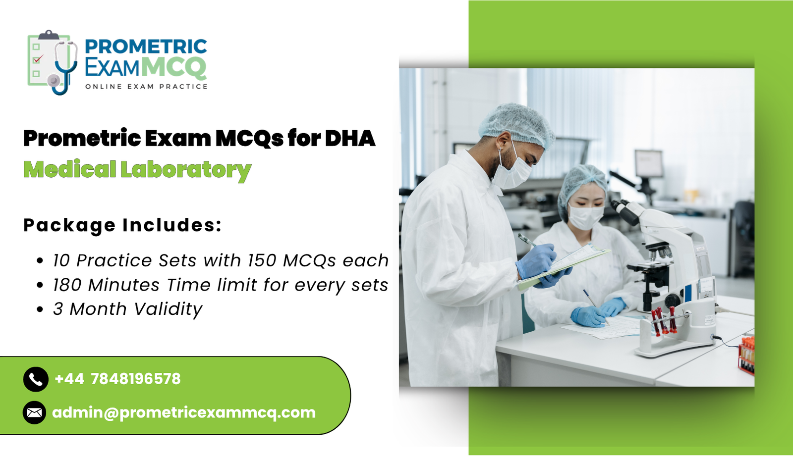 Prometric Exam MCQs for DHA Medical Laboratory