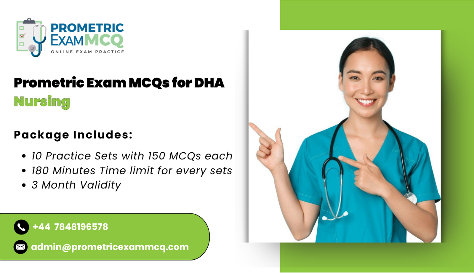 Prometric Exam MCQs for DHA Nursing