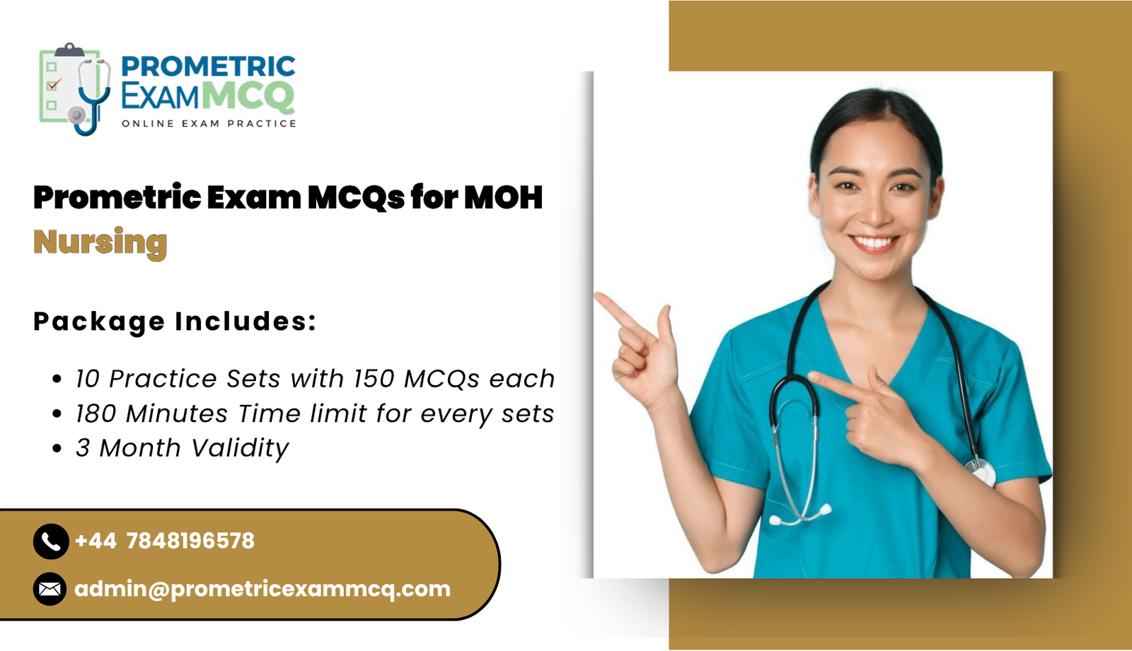 Prometric Exam MCQs for MOH Nursing