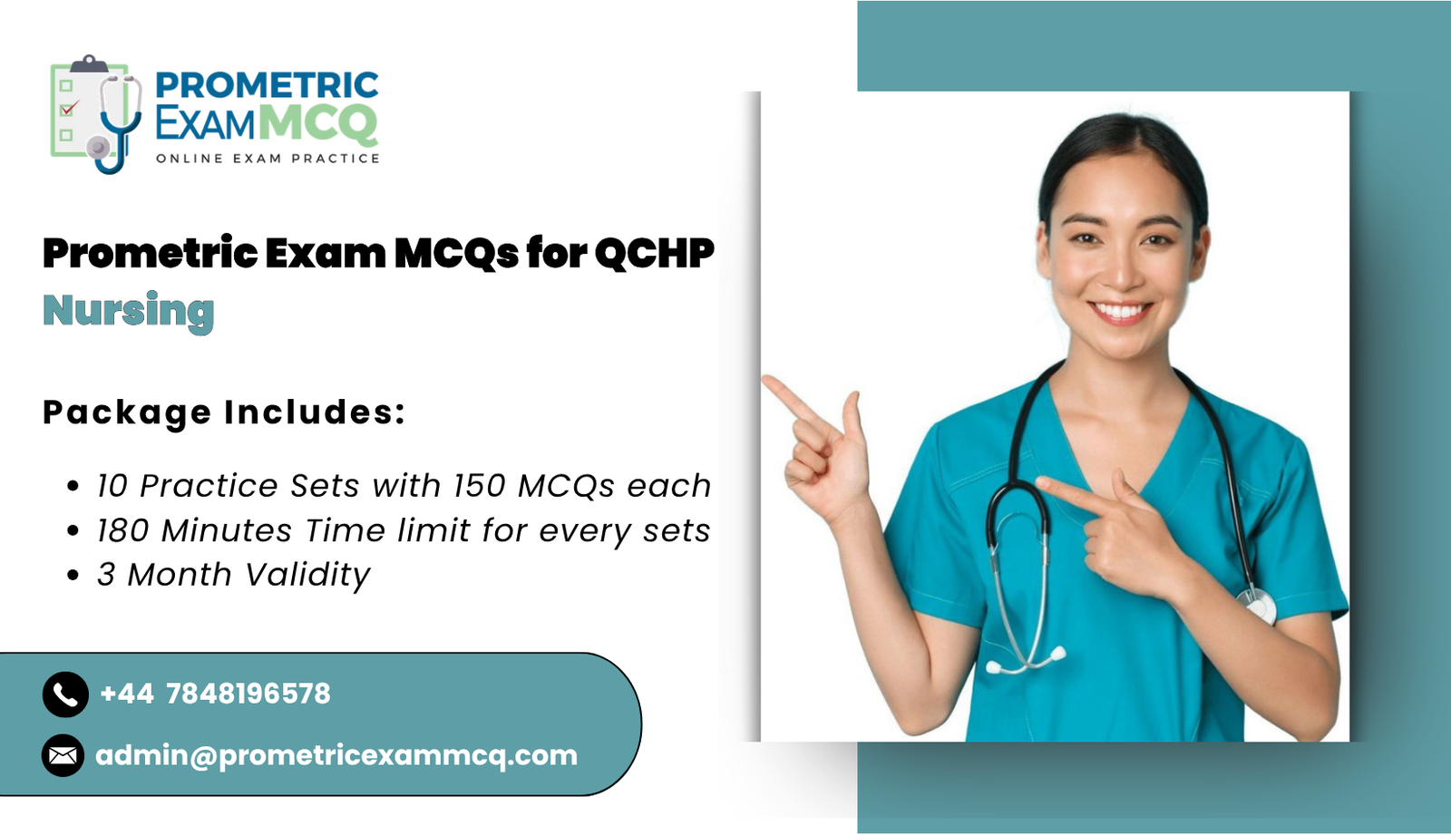 Prometric Exam MCQs for QCHP Nursing