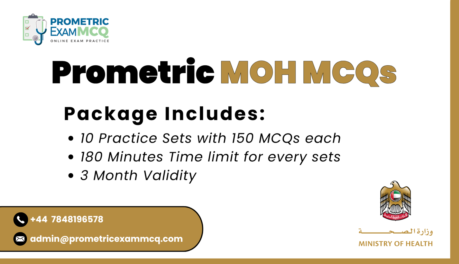 Prometric MOH MCQs