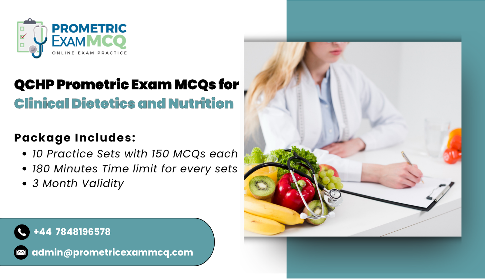 QCHP Prometric Exam MCQs for Clinical Dietetics and Nutrition