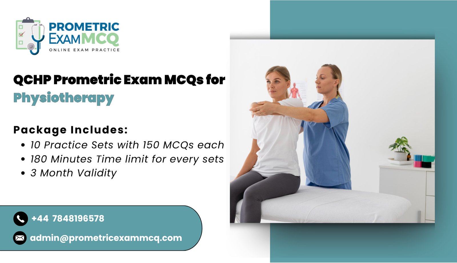 QCHP Prometric Exam MCQs for Physiotherapy