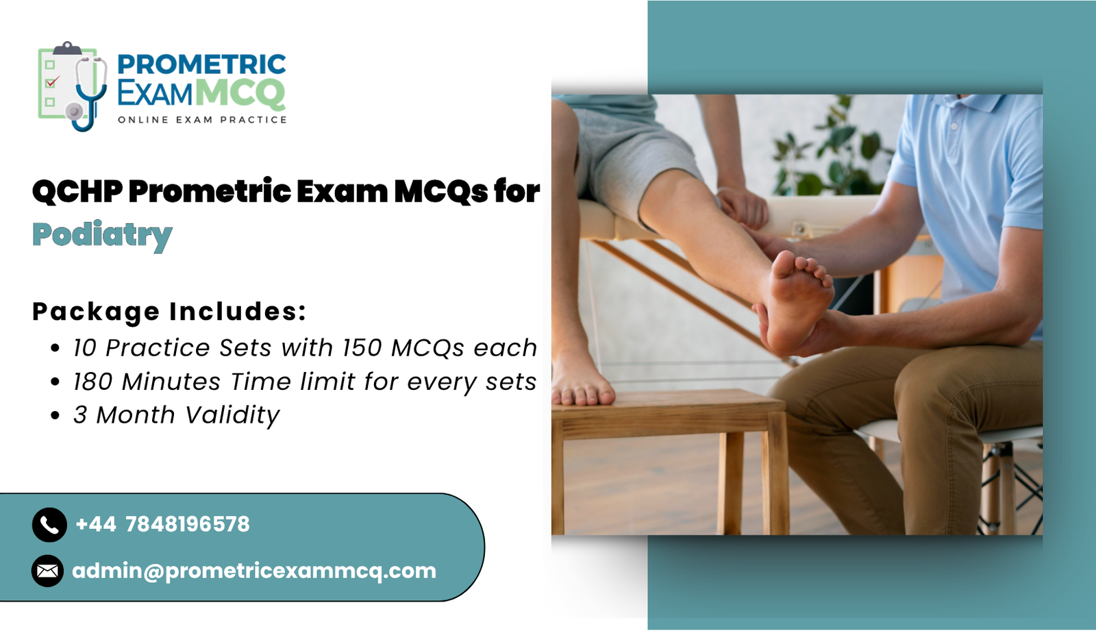 QCHP Prometric Exam MCQs for Podiatry