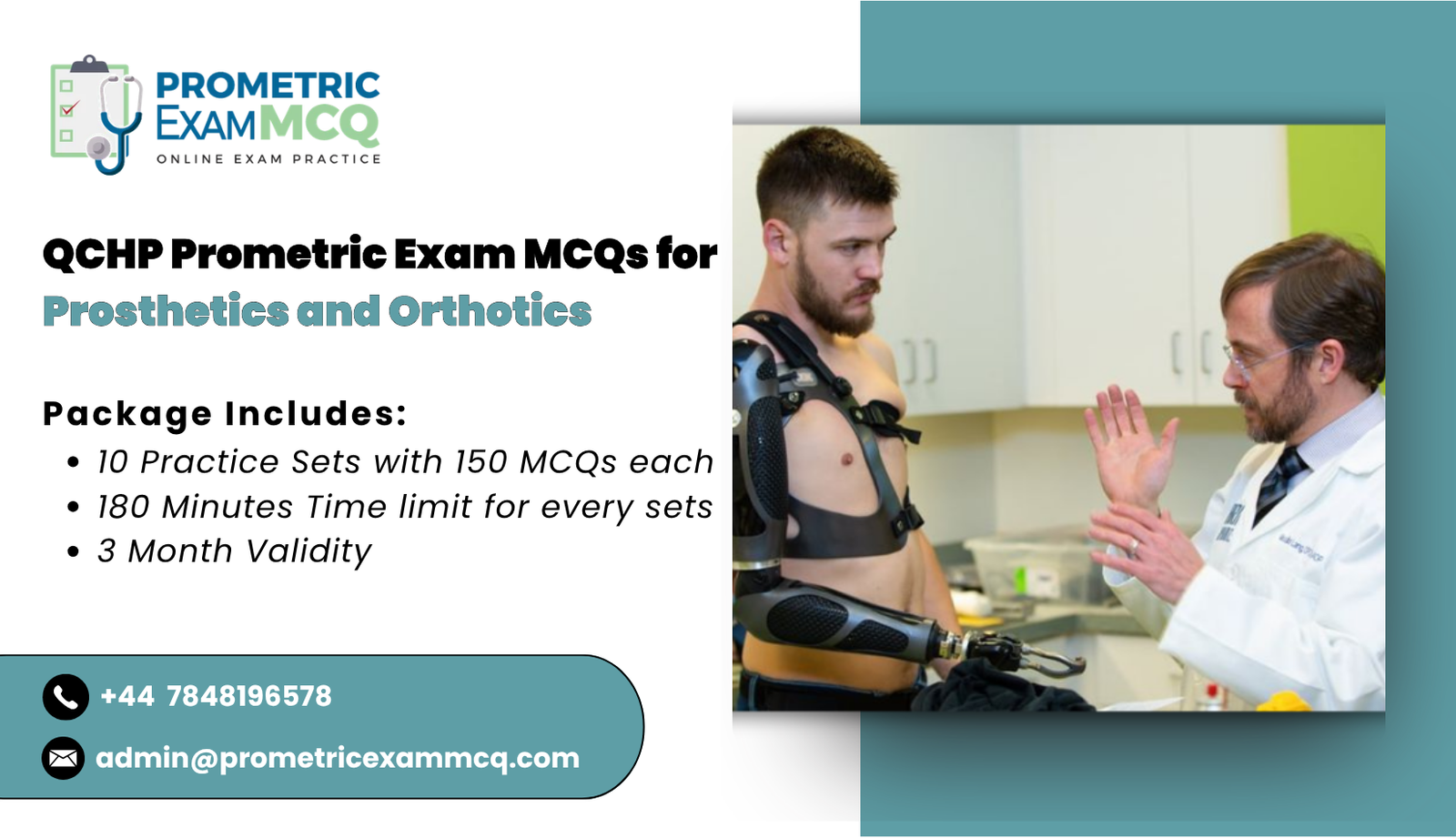 QCHP Prometric Exam MCQs for Prosthetics and Orthotics