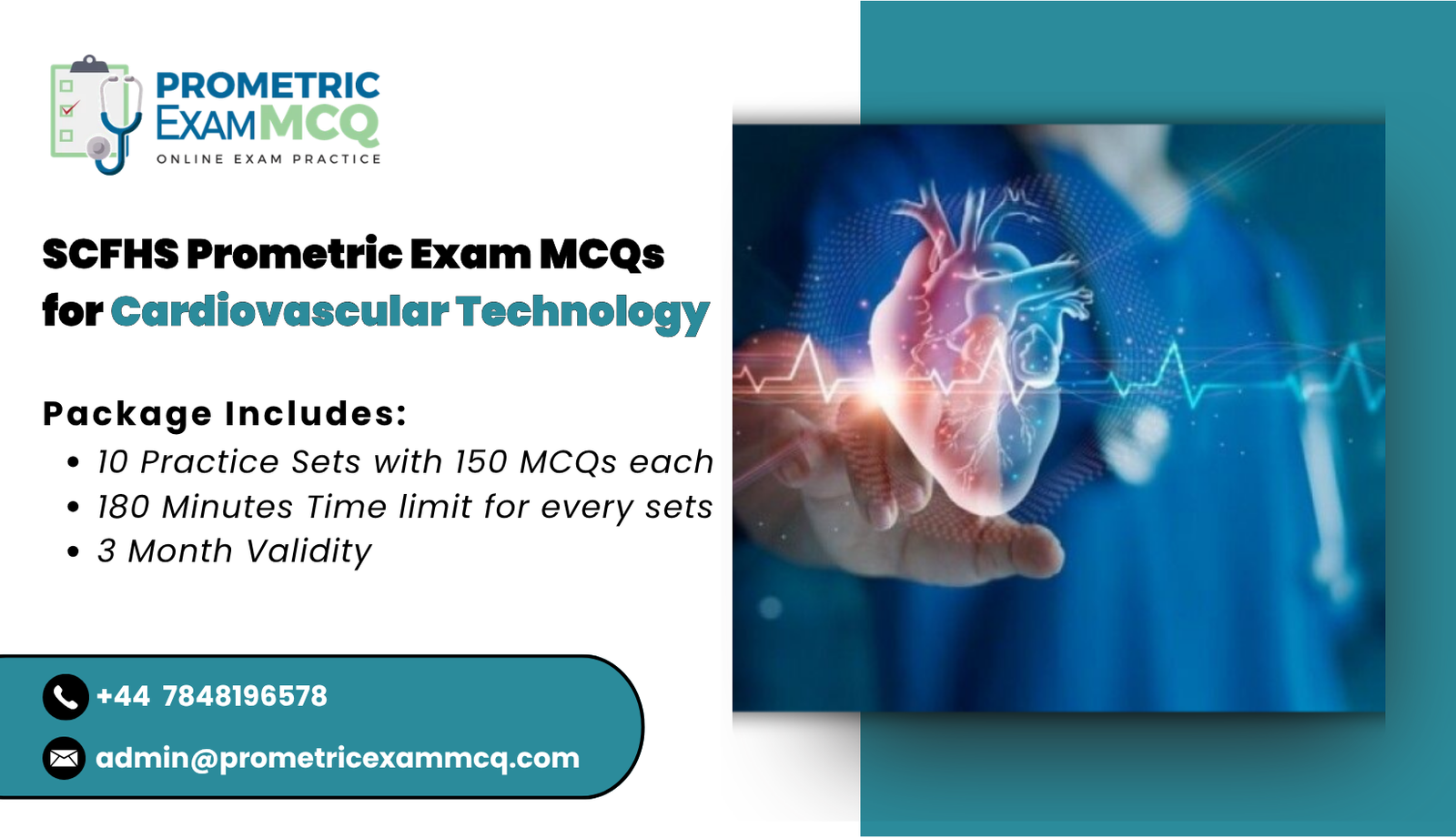 SCFHS Prometric Exam MCQs for Cardiovascular Technology