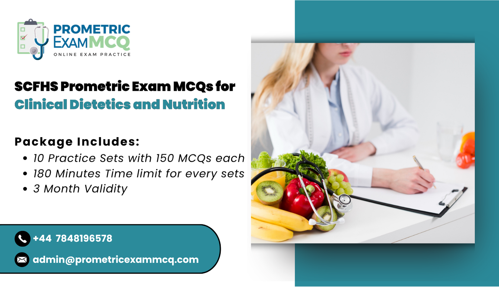 SCFHS Prometric Exam MCQs for Clinical Dietetics and Nutrition