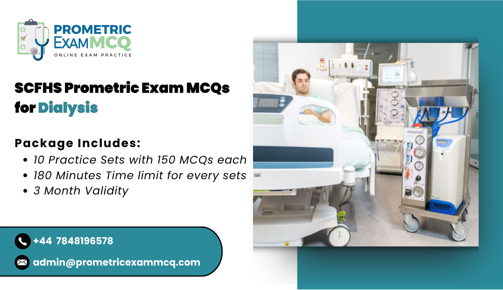 SCFHS Prometric Exam MCQs for Dialysis