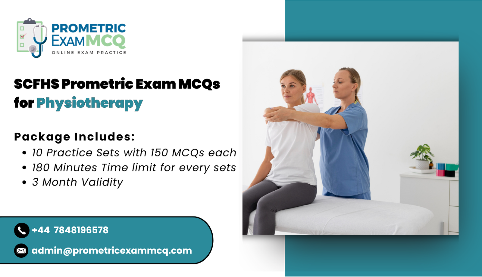 SCFHS Prometric Exam MCQs for Physiotherapy